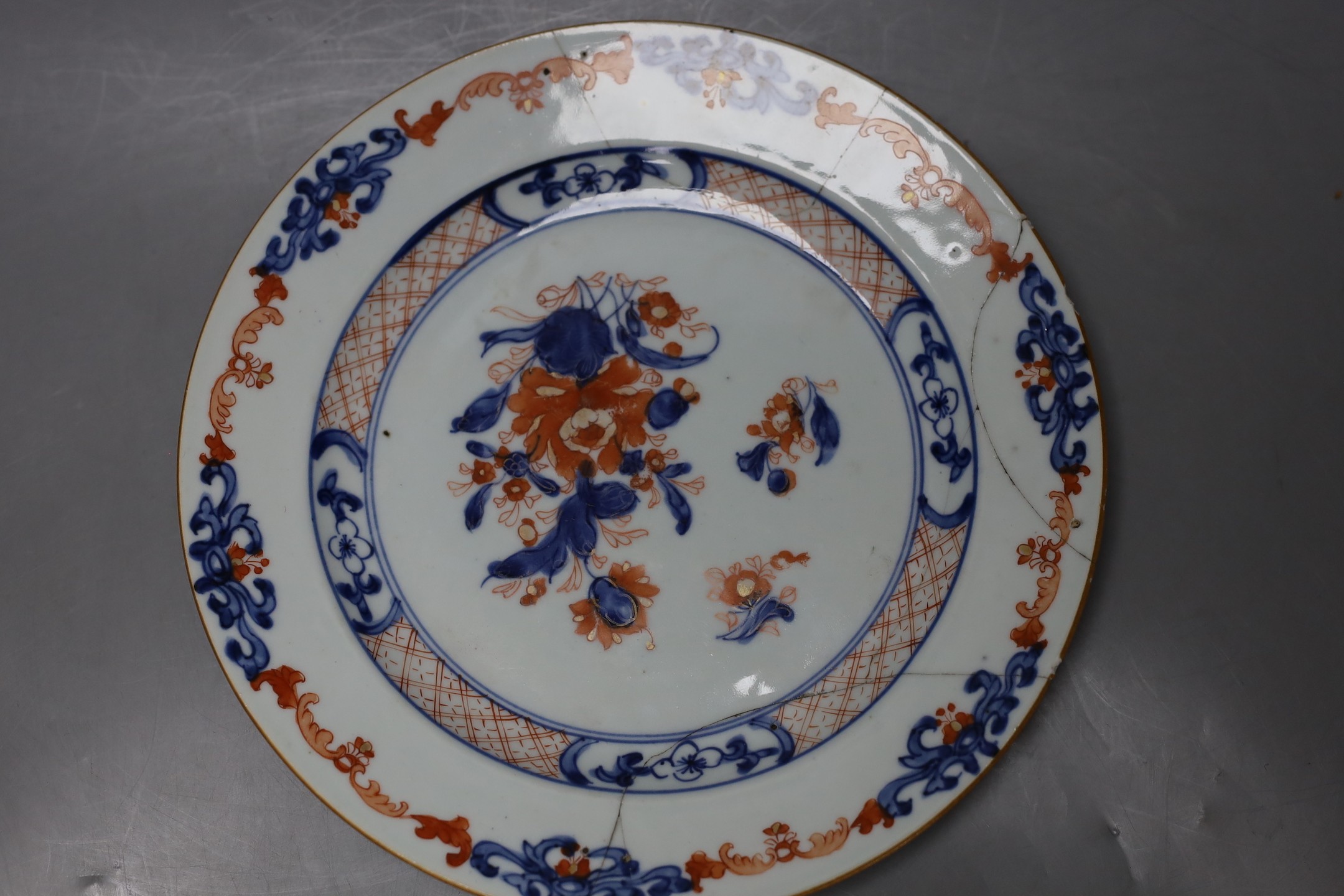 A group of 18th / 19th century Chinese blue and white plates and bowls, Largest 22 cm diameter